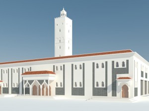 mosque exterior 3D 模型