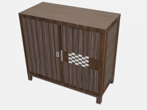 wooden desk 3D Model