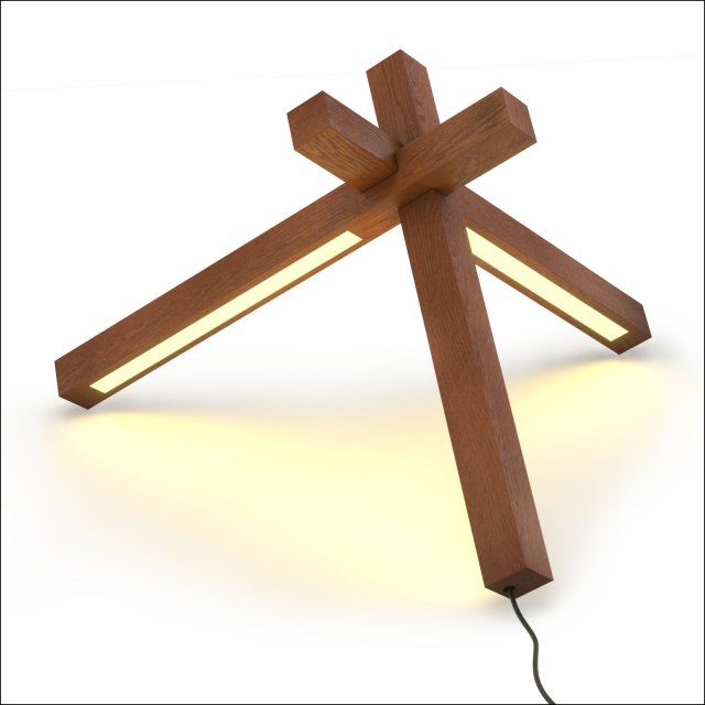 table lamp 2 3D Model .c4d .max .obj .3ds .fbx .stl .blend 