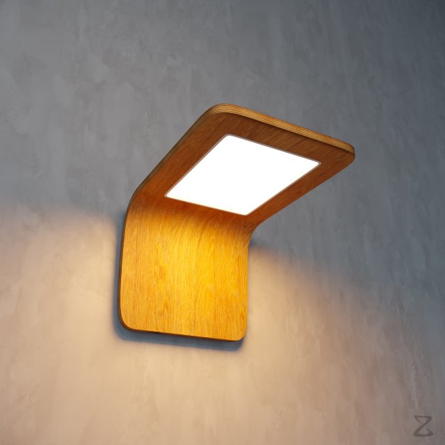 wall light 1 3D Model .c4d .max .obj .3ds .fbx .stl .blend 