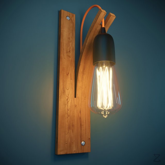 wall light 2 Modelo 3D .c4d .max .obj .3ds .fbx .stl .blend 