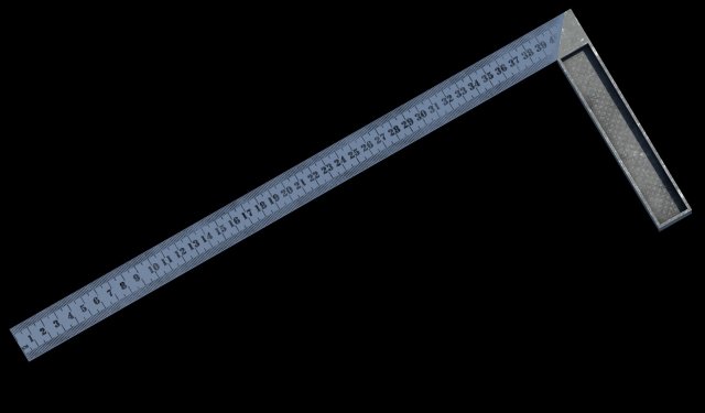ruler 3D Model .c4d .max .obj .3ds .fbx .stl .blend 