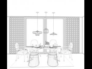 furniture layout 3D Model
