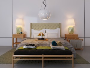 classic bed 3D Модель