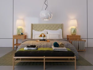 cama clássica Modelo 3D