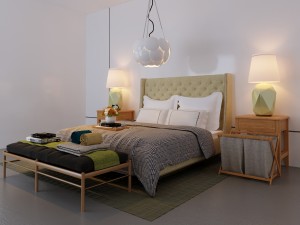 classic bed Modelo 3D