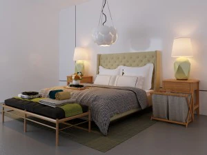 classic bed 3D Model