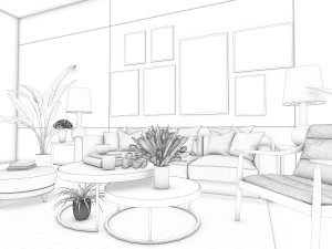 livingroom 3Dモデル