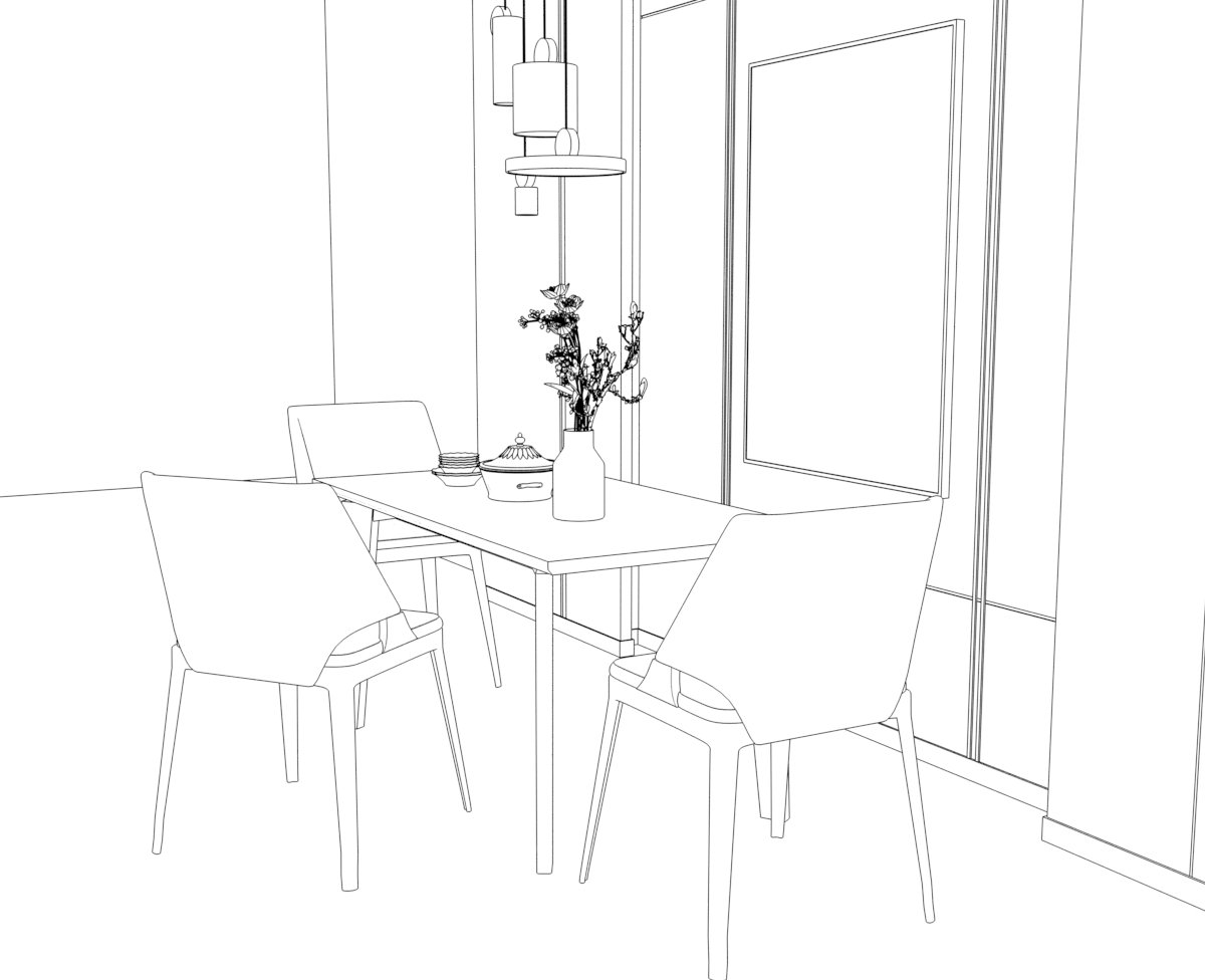 Id34836 3d Modell In Esszimmer 3dexport