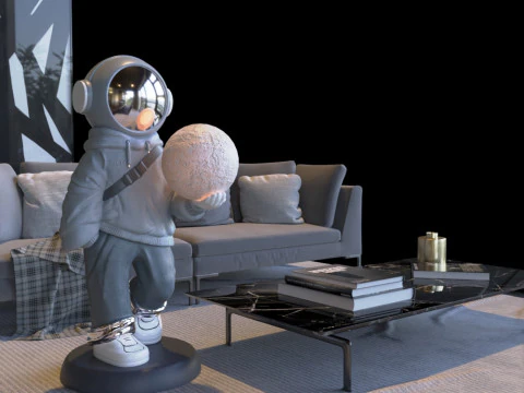 Astronaut Doll 3D Model
