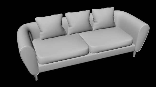 couch 3D Modell .c4d .max .obj .3ds .fbx .stl .blend