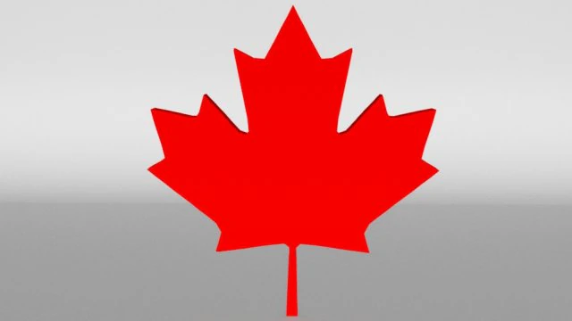 canadian maple leaf 3D Model .c4d .max .obj .3ds .fbx .stl .blend
