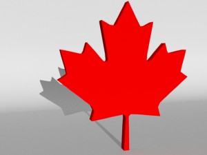 canadian maple leaf Model 3D