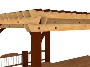 patio gazebo backyard garden 3D Model