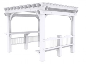 patio gazebo backyard garden 3D Model