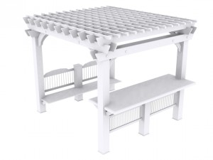 patio gazebo backyard garden 3D Model