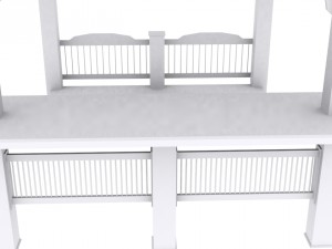patio gazebo backyard garden 3D Model