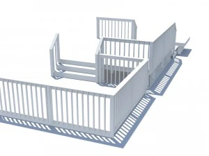 three level deck for house 3D Model