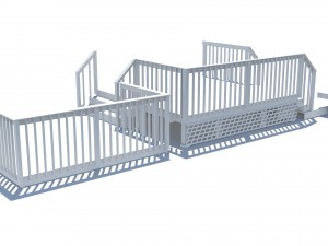 three level deck for house 3D मॉडल