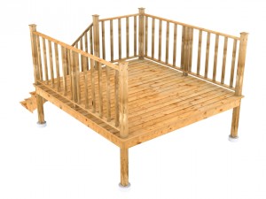 small deck for home Modelo 3D