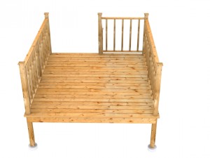 small deck for home Modelo 3D