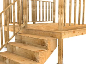 small deck for home 3D Model