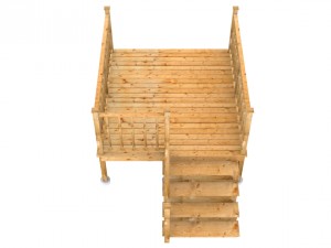 small deck for home Modelo 3D