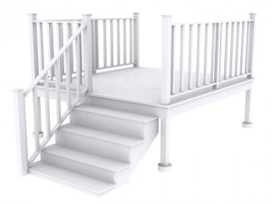 small deck for home Modelo 3D