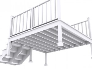 small deck for home Modelo 3D