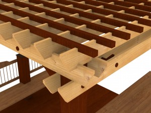 patio gazebo with floor 3D Model