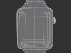 apple watch edition series 3 white 3D Модель