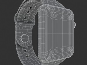 apple watch edition series 3 white 3D Модель