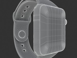 apple watch edition series 3 white 3D Модель