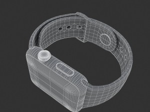 apple watch edition series 3 white 3D Модель