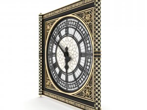 big classical clock luxury 3D Model