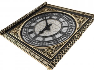 big classical clock luxury 3D Model