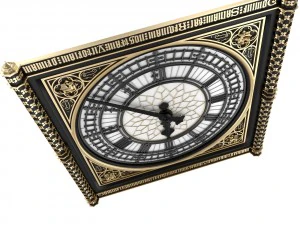 big classical clock luxury 3D Model