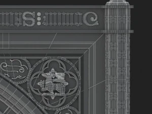 big classical clock luxury 3D Model