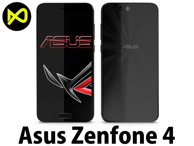 asus zenfone 4 black 3D Model .c4d .max .obj .3ds .fbx .stl .blend