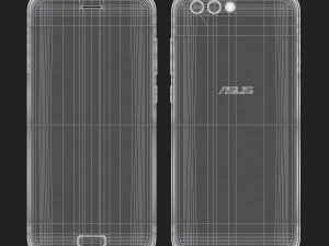 asus zenfone 4 black 3D Model
