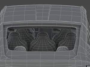 tesla x red multi-coat 3D Model