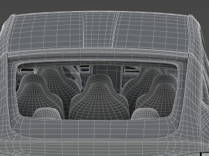 tesla x red multi-coat 3Dモデル