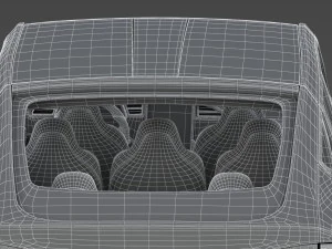 tesla x red multi-coat 3D Model