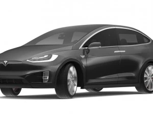 2017 tesla x multi colors 3D Model