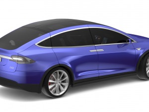 2017 tesla x multi colors 3D Model