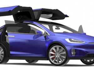 2017 tesla x multi colors 3D Model