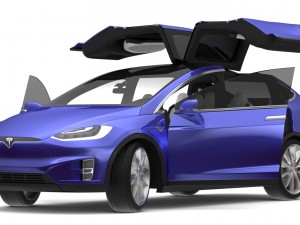 2017 tesla x multi colors 3D Model