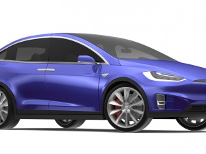 2017 tesla x multi colors 3D Model