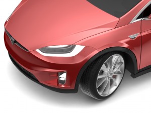 2017 tesla x multi colors 3D Model
