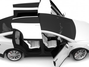2017 tesla x multi colors 3D Model
